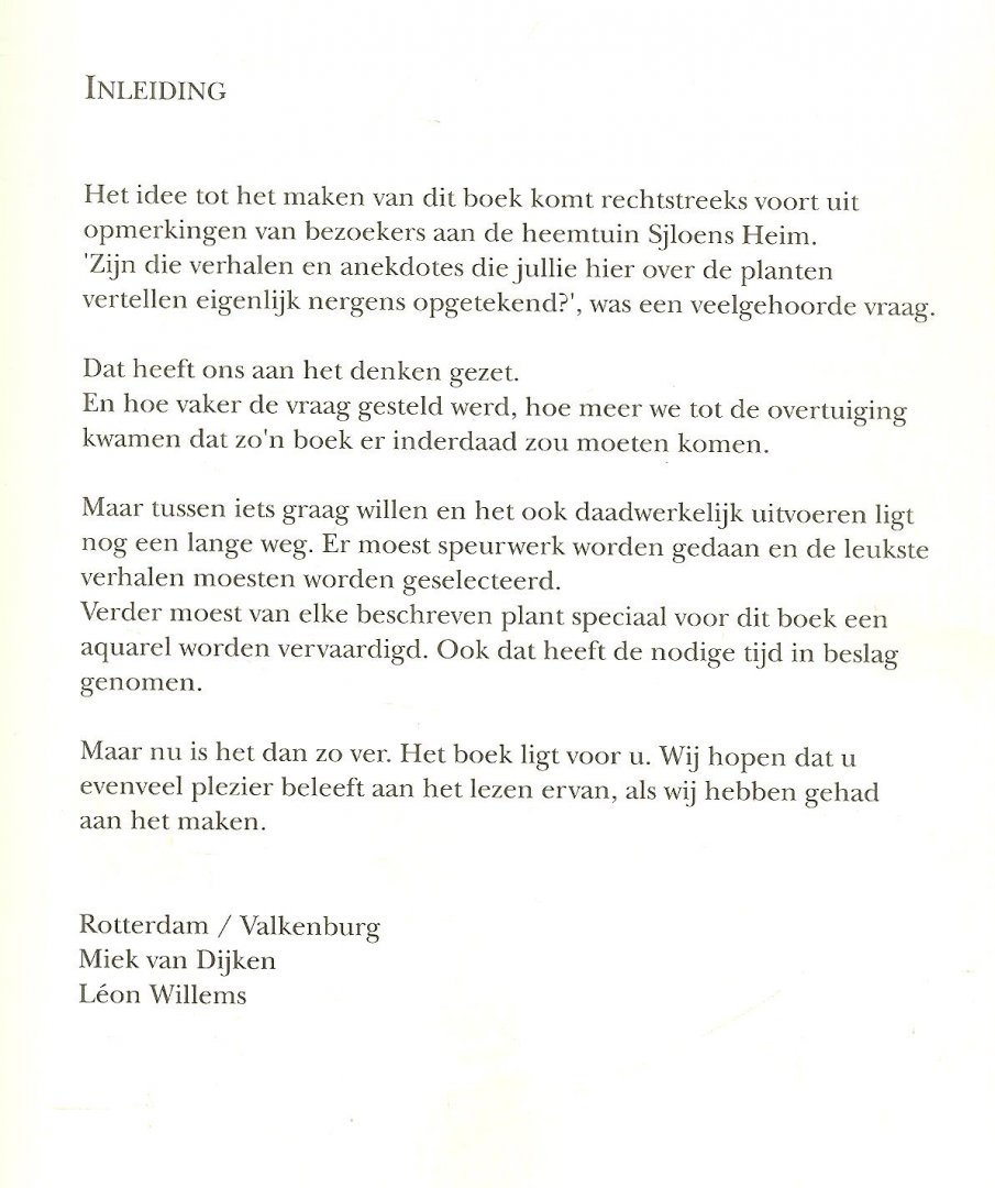 Dijken, Miek van  en  Leon Willems - De Stalkaars en andere Plantenverhalen