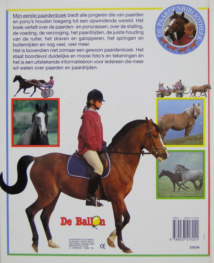 Winkelaar, Peter - Mijn eerste paardenboek : alles over paarden,  verzorgen, paardenrassen