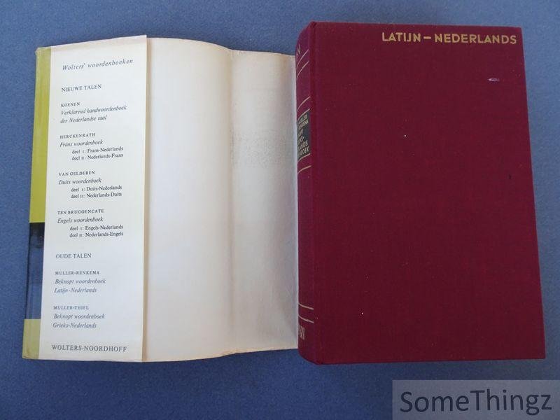 Muller, Dr. Fred. / Renkema, Dr. E.H. - Beknopt Latijns-Nederlands woordenboek