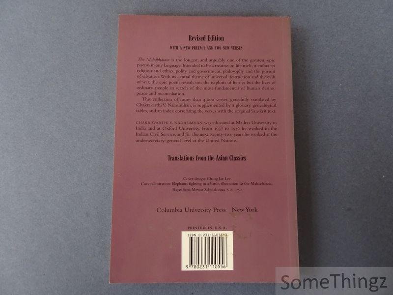 Narasimhan, Chakravarthi V. (vert.). - The Mahabharata. An Englisch version based on selected verses.