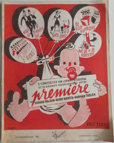  - Bladmuziek 9 verschillende vellen bladmuziek o.a. Fietje ga je mee Erich Tom Als de sterren twink`len Wenn die sterne leuchten tango 2 talig Boeziek Ben Deutsche Worte Weiner Inge Hollandsche tekst Brande E M v d Sajah muziek Erich Tom tekst Rex Will