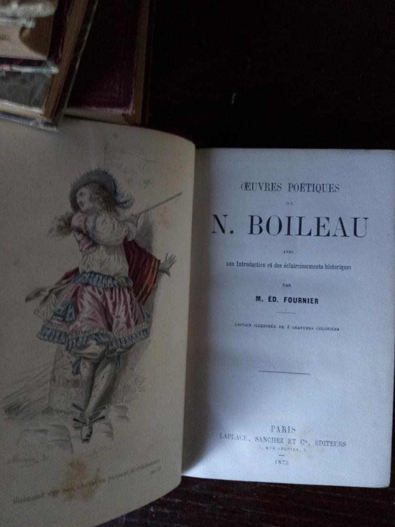 Boileau, N. - Oeuvres Poetiques (avec introduction de M. Ed. Fournier)