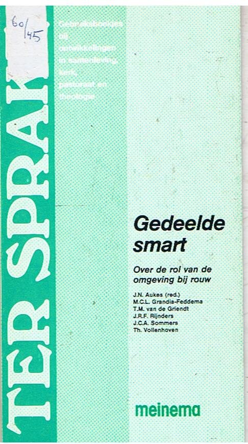 Aukes (red.) e.a. - Gedeelde smart - Over de rol van de omgeving bij rouw.