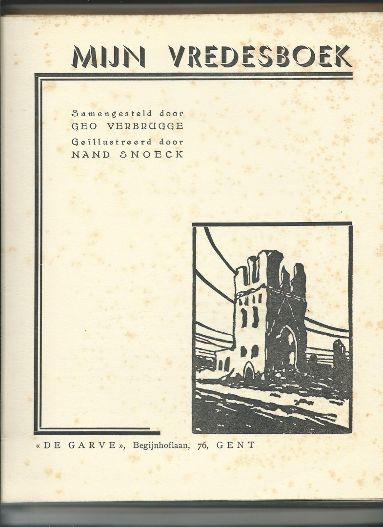 Verbrugge, Geo (samengesteld door), Nand Snoeck (geïllustreerd door) - Mijn Vredesboek