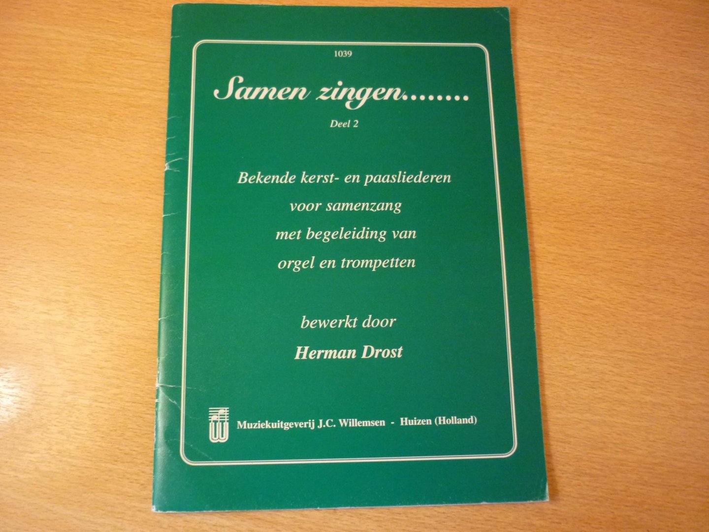 Dorst; Herman - Samen zingen..... - Deel 2; Bekende kerst- en paasliederen voor samenzang met begeleiding van orgel en trompetten.