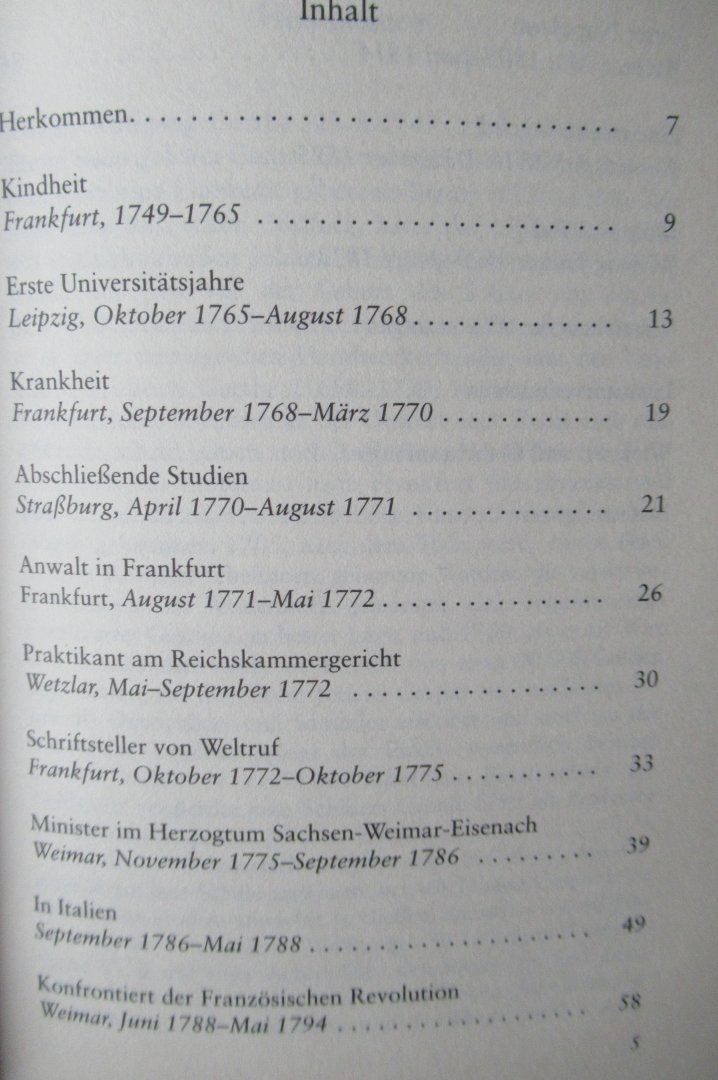 Holscher Lohmeyer, Dorothea - Goethe, Johann Wolfgang