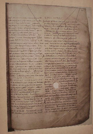 foto. photograph. - Photograph of a medieval manuscript of the Caroline age. (J. Goedeljee).