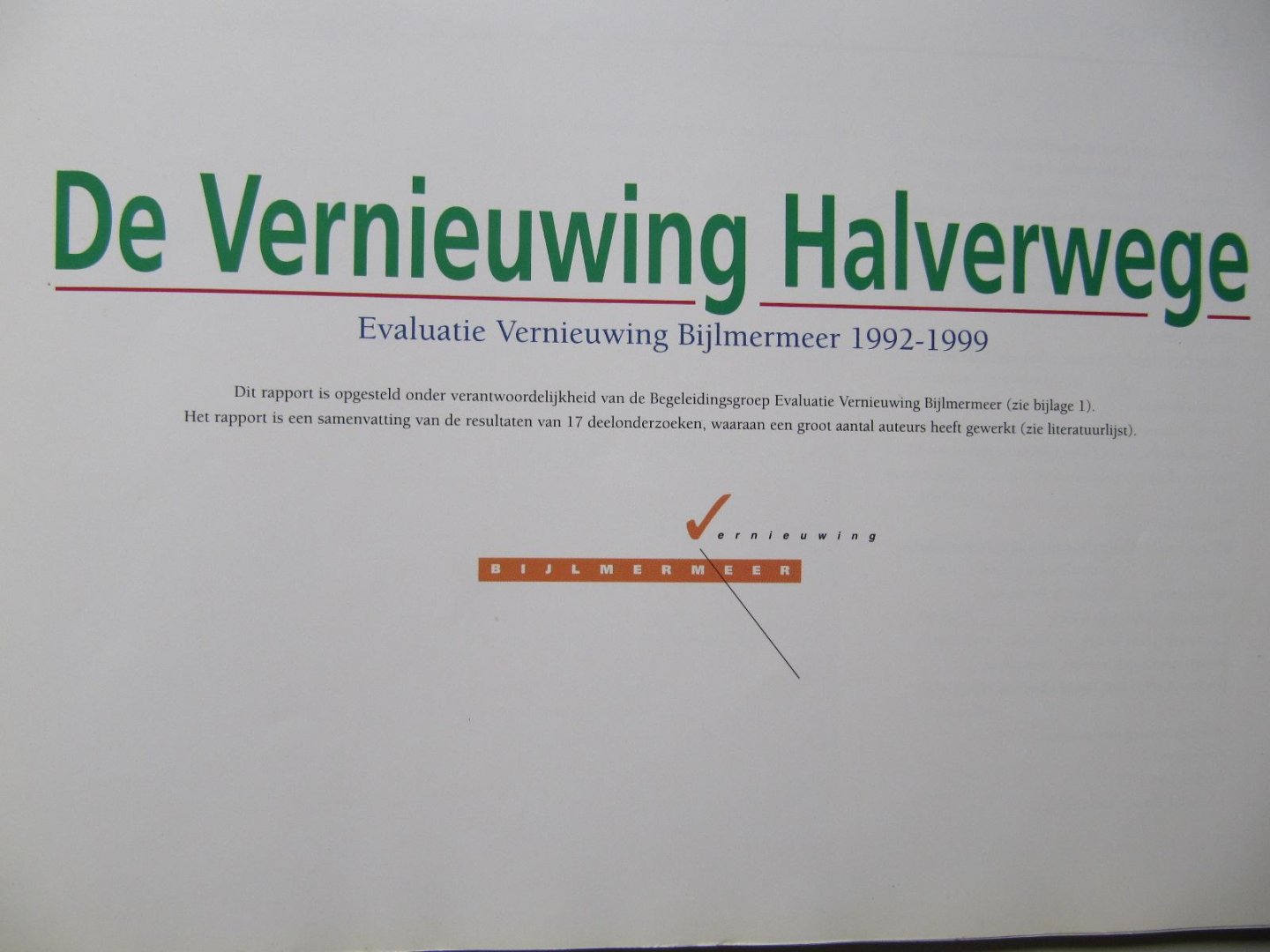 Ronals Kramer - Willem Kwekkeboom - Robert Leferink - De Vernieuwing Halverwege