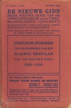 KLOOS (red.), Willem - De Nieuwe Gids. Jubileum-nummer ter gelegenheid van het 50-jarig bestaan.