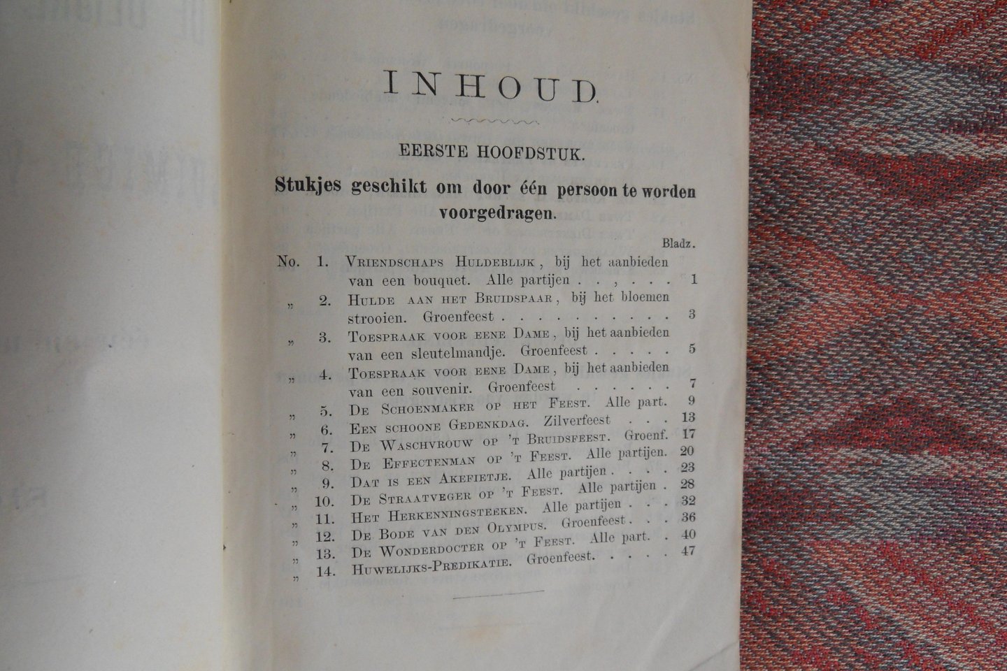 Fictor. - De Olijke Bruiloftsgast. - Luimige Voordrachten voor één en meerdere personen.