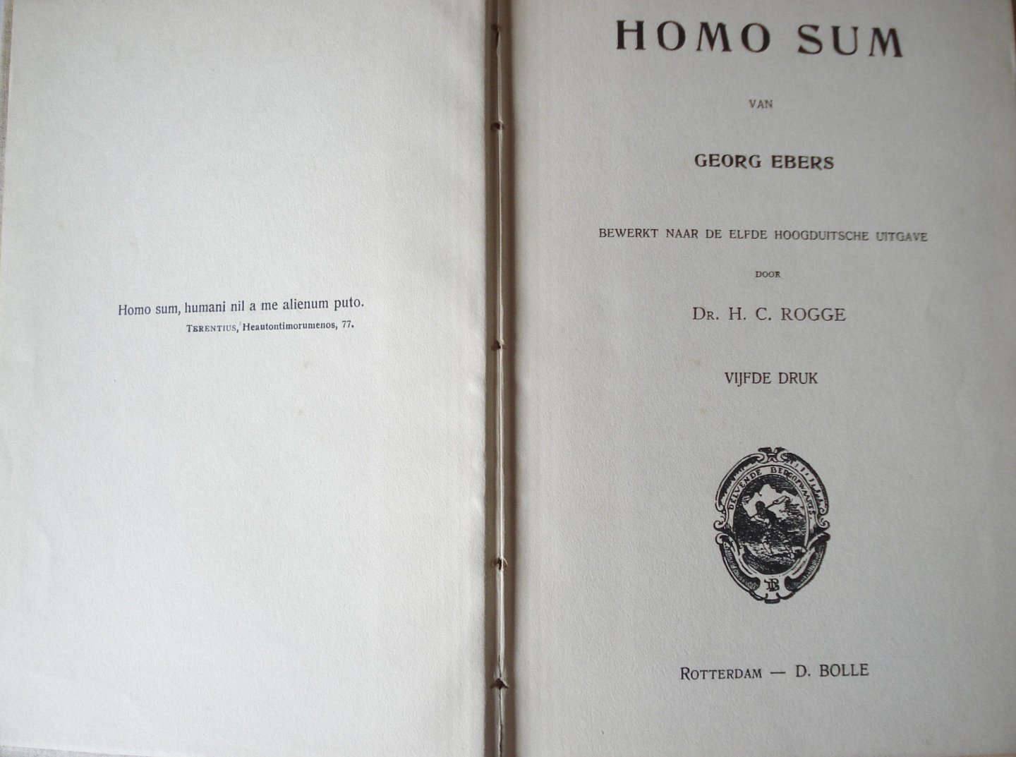 Ebers, George - Homo Sum