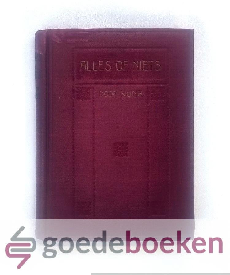 Runa, - Alles of niets --- L.R.V. Boekenserie
