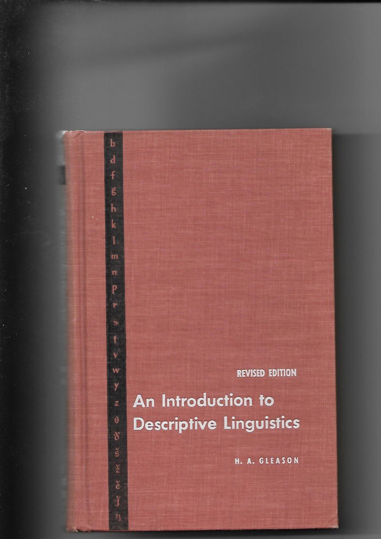 Gleason, H.A. - An Introduction to Descriptive Linguistics