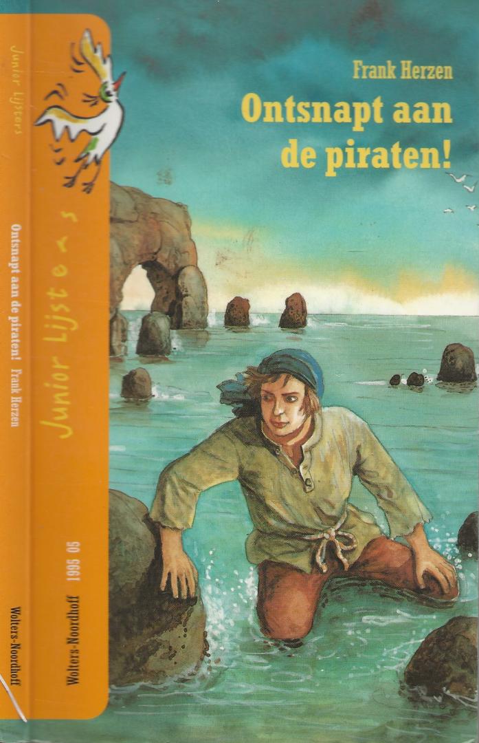 Herzen, Frank illustratie Omslag Fred de Heij - Ontsnapt aan de piraten
