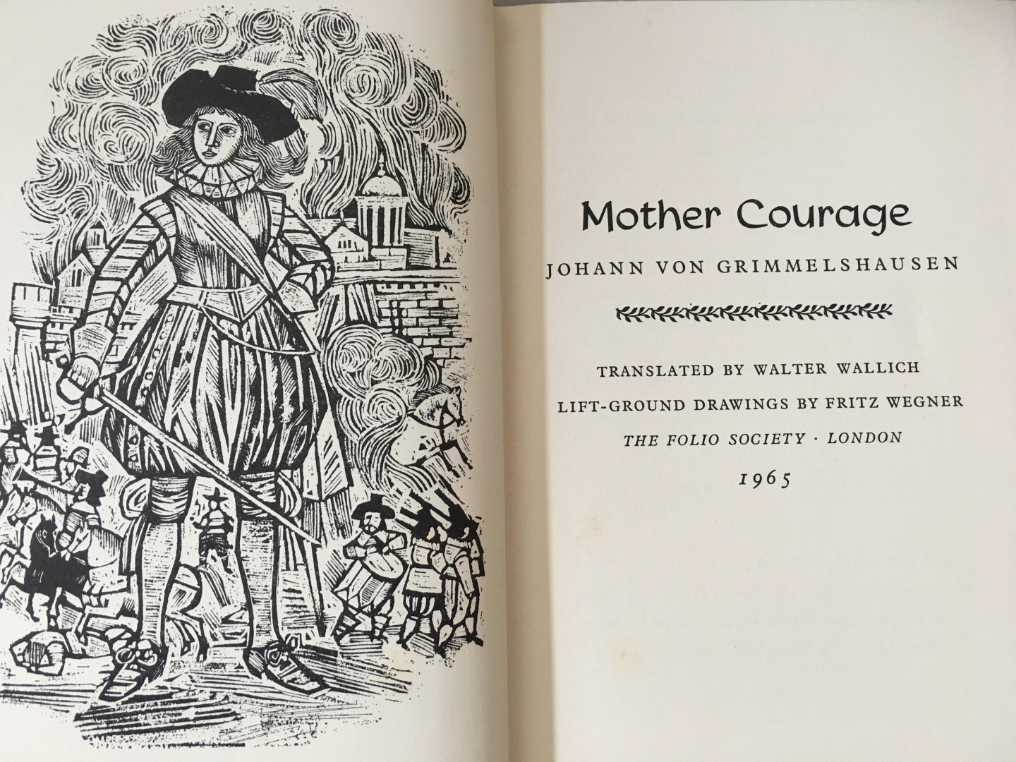 Johann von Grimmelshausen - The Folio Society; Mother Courage