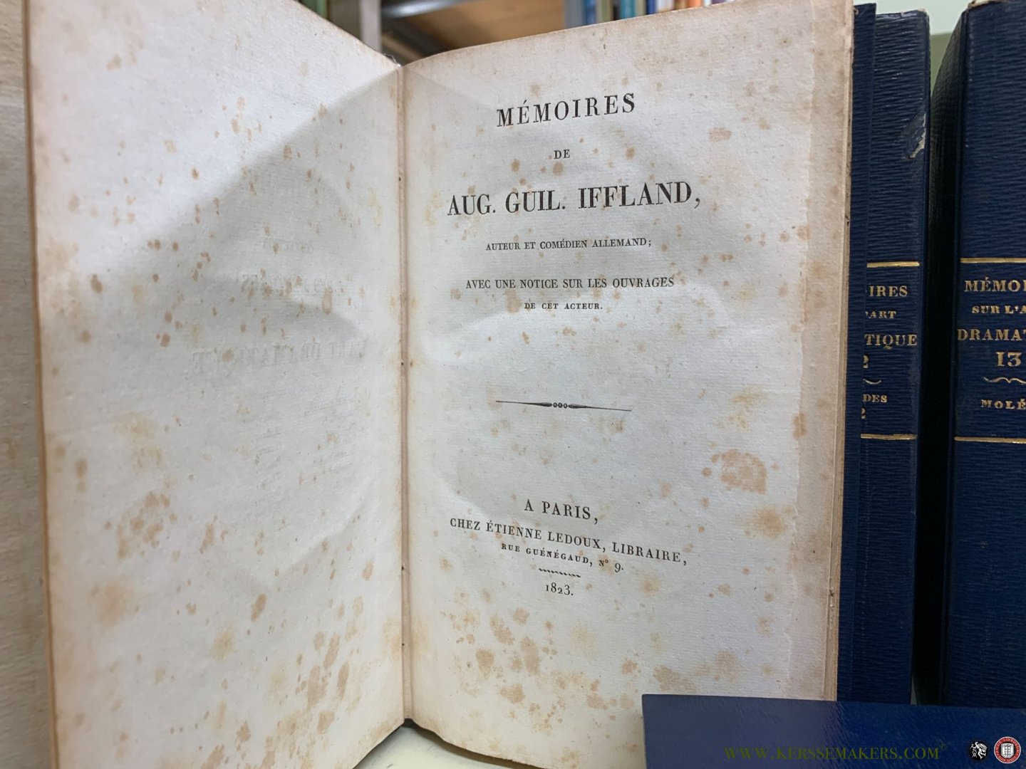 Andrieux / Barriere / Felix Bodin / Despres / Merle / Moreau / etc. - Collection des mémoires sur l'art dramatique [ 14 volumes ] Mémoires de Mlle Clairon / de Mistriss Bellamy / sur Molière et sur Mme Guérin, sa veuve / de Goldoni / sur Garrick et sur Macklin / de Mlle Dumesnil / de Préville, et de Dazincourt ...