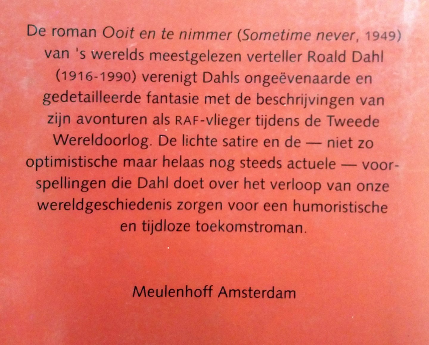 Dahl, Roald - Ooit en te nimmer (Ex.3)