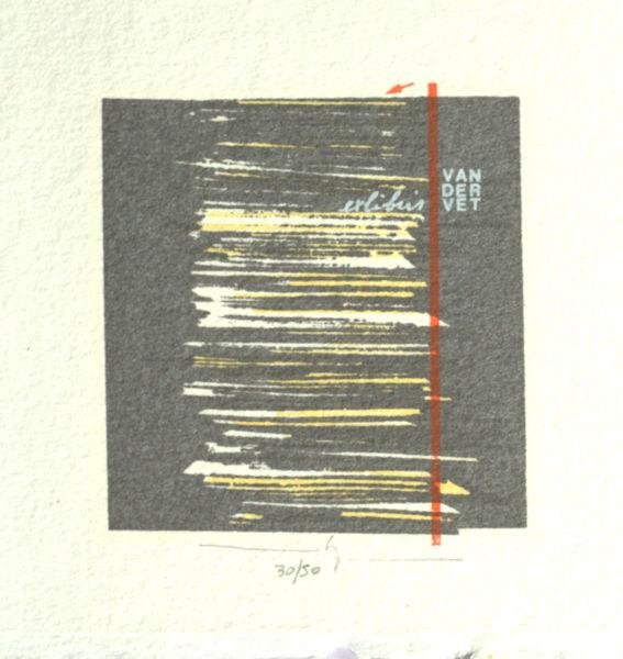 Baeyens, Martin R. - Exlibris voor Van der Vet.