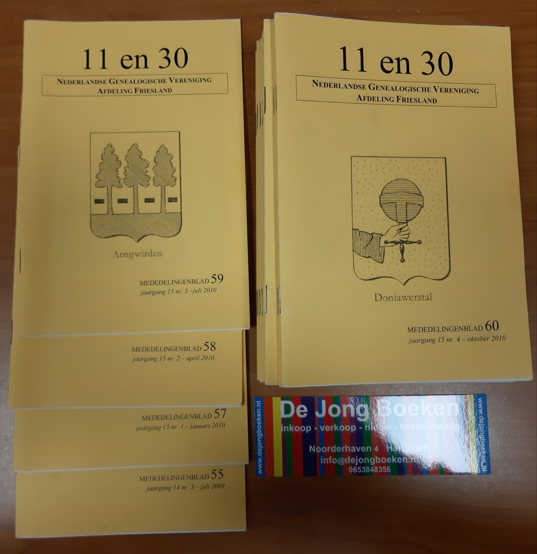  - 11 en 30 : mededelingenblad van de Nederlandse Genealogische Vereniging, afd. Friesland. nr 55 en 57 t/m 77