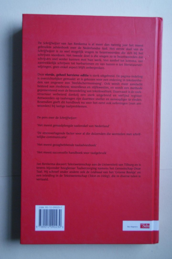 Renkema, Jan - naslagwerk bij het schrijven: SCHRIJFWIJZER