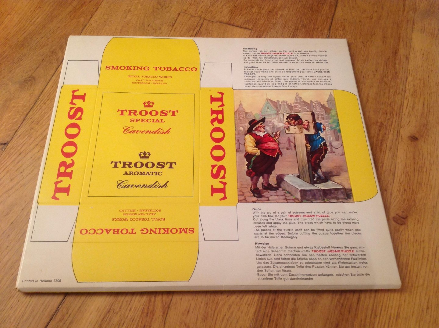  - Troost  Smoking Tobacco Jigsaw Puzzle boekje met doos