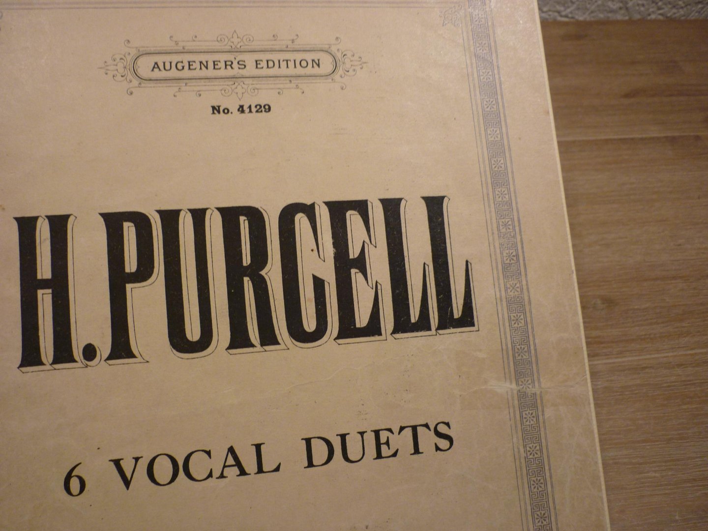 Purcell; Henry 1659-1695 - 6 Vocal Duets - High & Medium Voices with Piano Accomp. - 2 Zangstemmen met Begeleiding