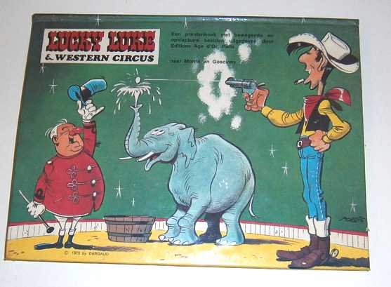 Goscinny, R. - Lucky Luke & Western circus : een prentenboek met bewegende en opklapbare beelden.