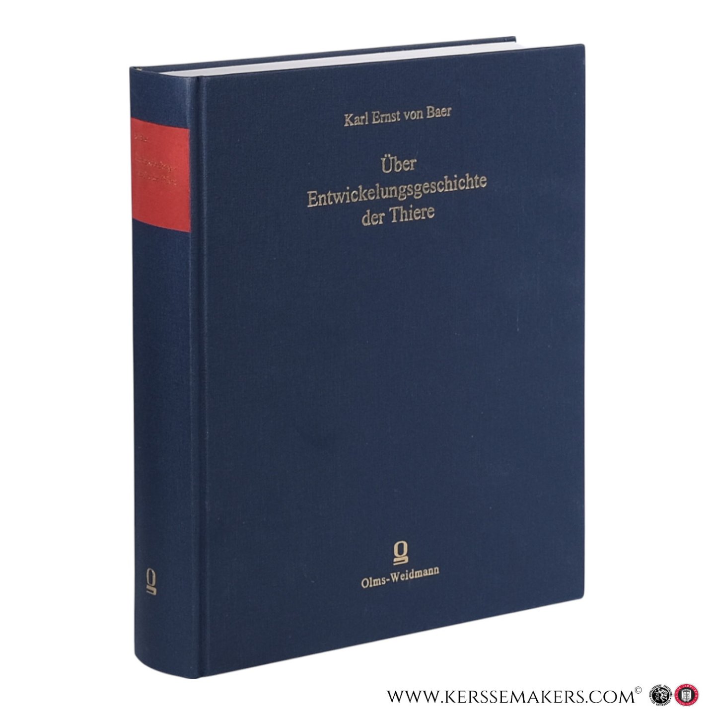 Baer, Karl?Ernst von / Breidbach, Olaf (Hrsg.). - Über Entwickelungsgeschichte der Thiere?: Beobachtung und Reflexion.