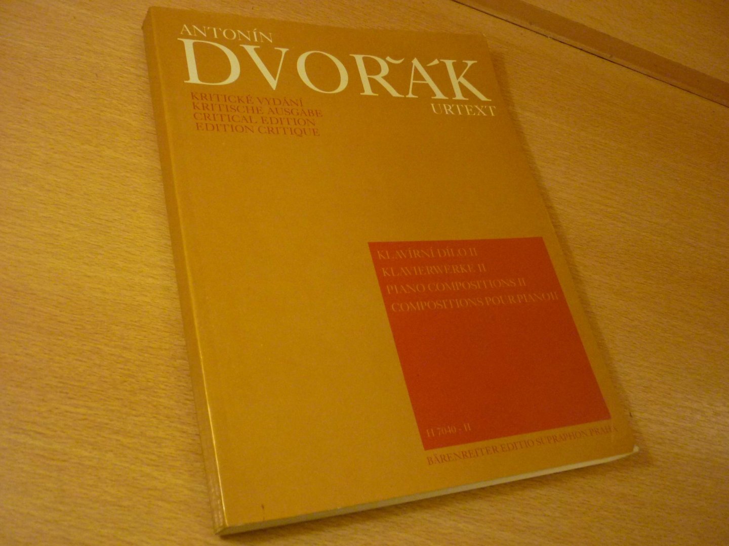 Dvorak; Antonín (1841 – 1904) - Klavierwerke - Deel I; Kritische Ausgabe Sonderanfertigung