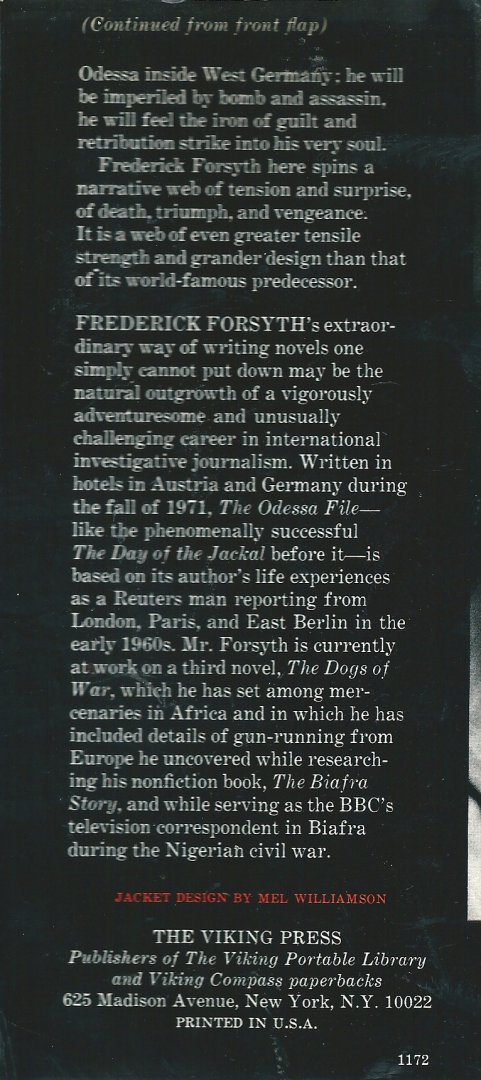 Forsyth, Frederick - The Odessa File