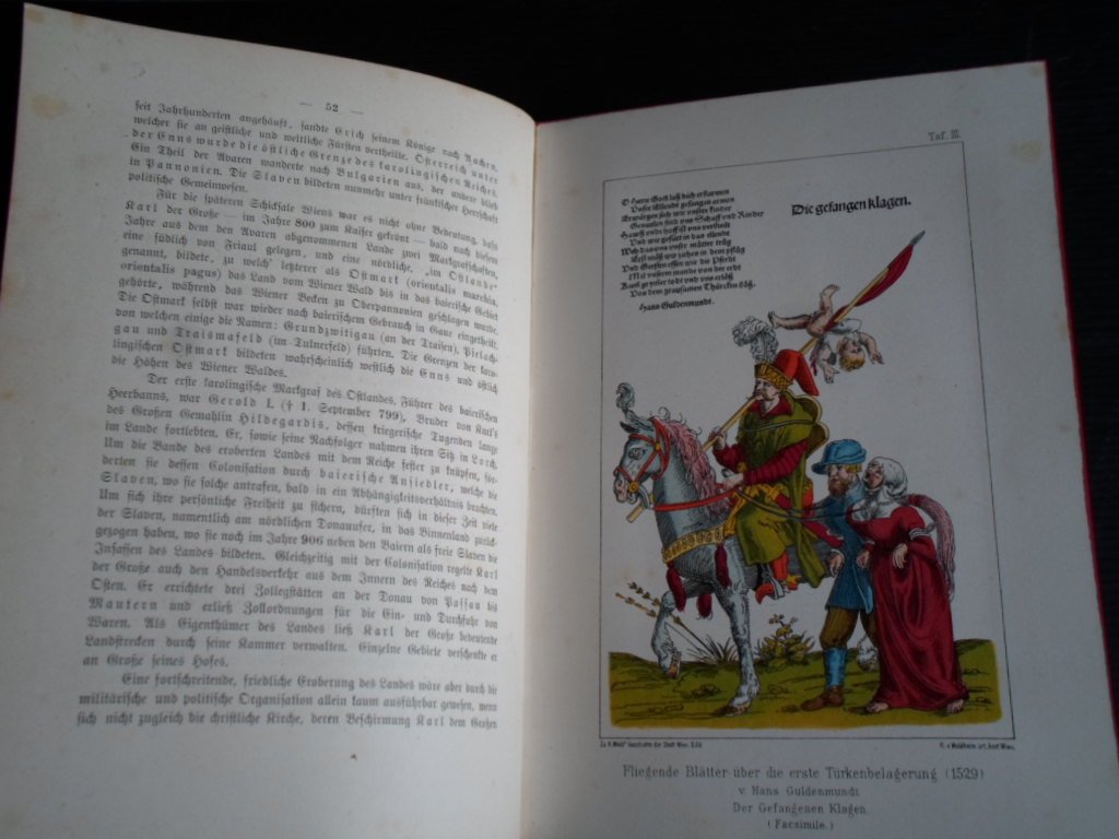 Weiss, Karl - Geschichte der Stadt Wien, 2 banden