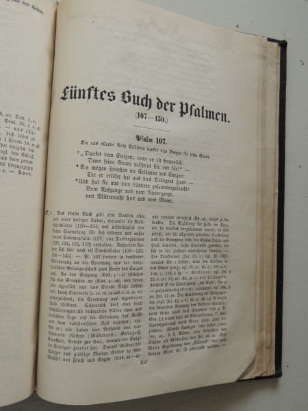 Kamphausen A. Adolf - Die Psalmen, nach dem uberlieferten grundtexte übersetzt und mit erklärenden anmerkungen versehen  -  Besonderer abdruck aus Bunsens Bibelwerk