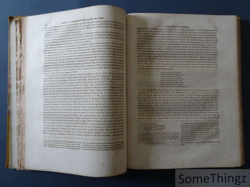 Georges Kastner ; Édouard Thierry. - Les danses des morts : dissertations et recherches historiques, philosophiques, littéraires et musicales sur les divers monuments de ce genre qui existent ou qui ont existé tant en France qu'à l'étranger, accompagnées de La Danse Macabre, gra...