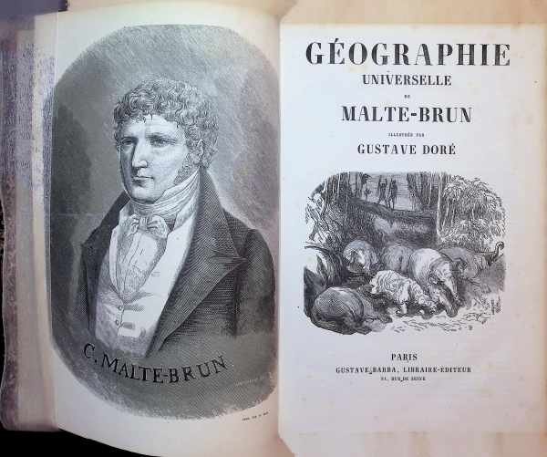 Malte-Brun - Géographie Universelle 5 volumes