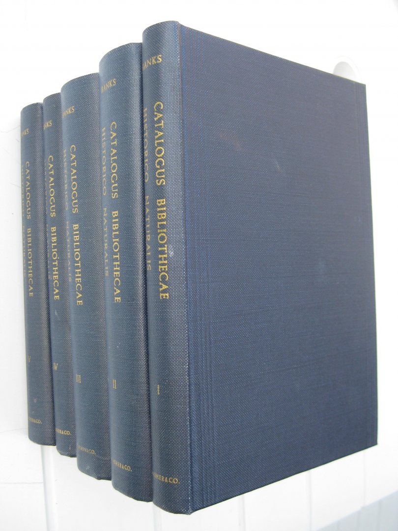 Dryander, Jona - Catalogus bibliothecae historico-naturalis Josephi Banks. Tomus I,II,III, IV et V.