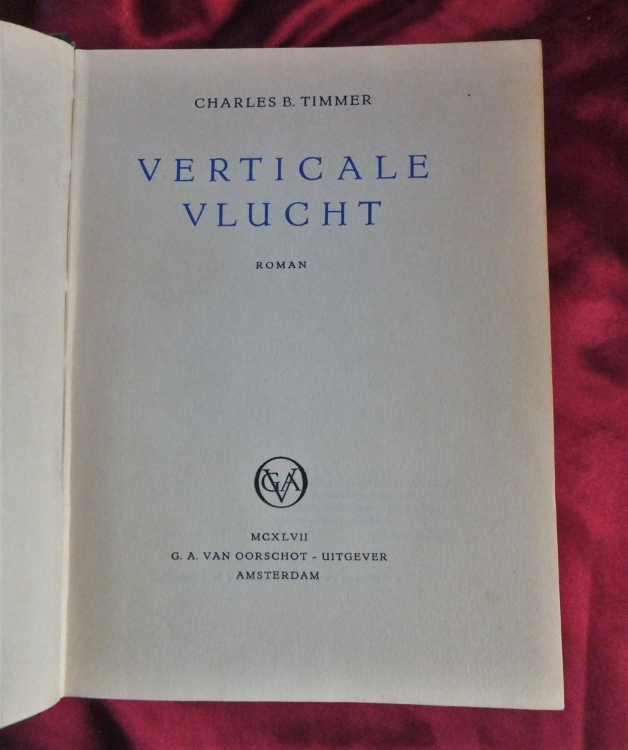 Timmer, Charles B. - verticale vlucht