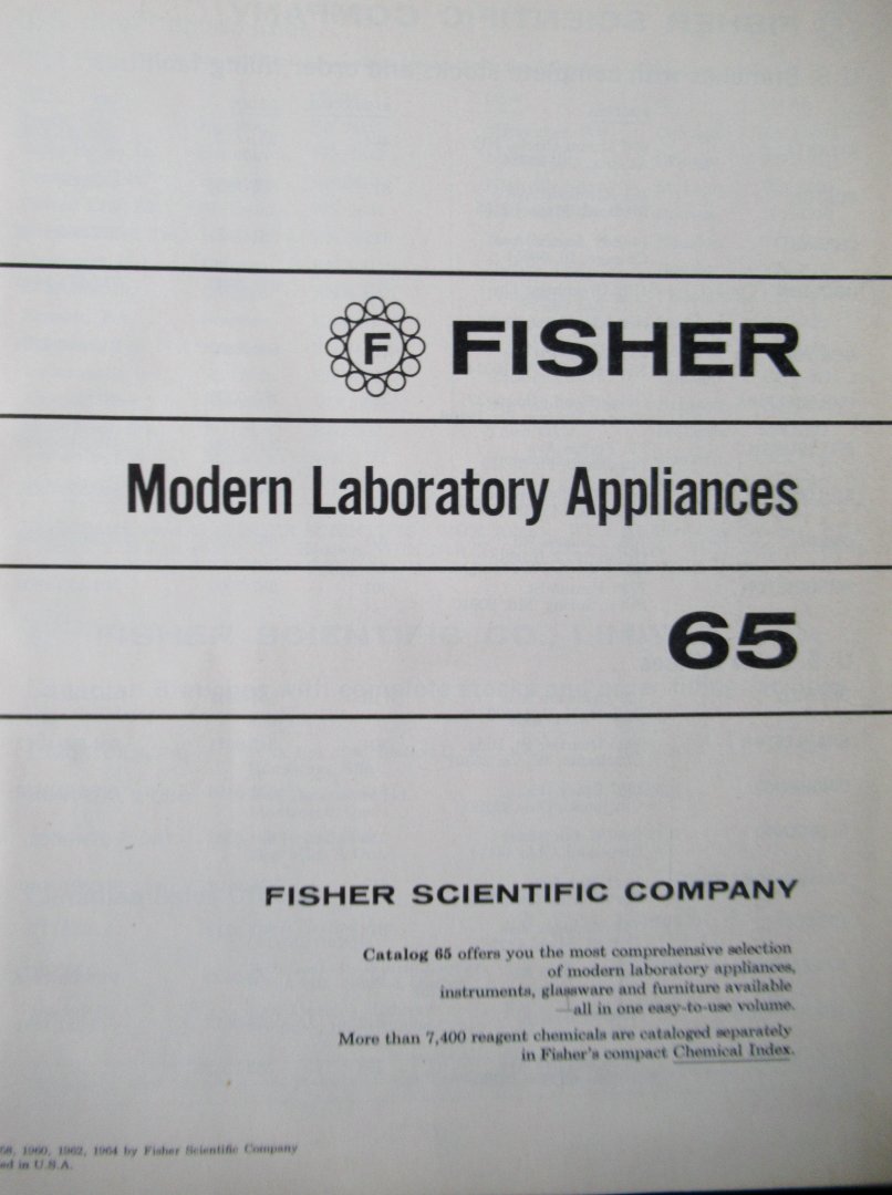 Fischer - Modern Laboratory Appliances