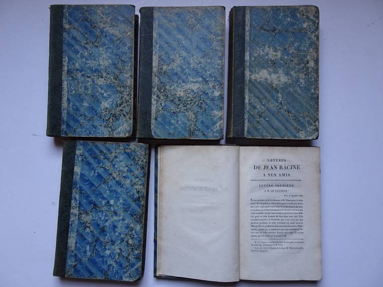 Racine, J.. - Oeuvres de Jean Racine (avec les variantes et les imitations des auteurs grecs et latins). Set of 5 volumes.