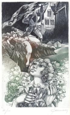 HOFFMANN von FALLERSLEBEN, A.H. - Zeven gedichten in het Middelnederlands.