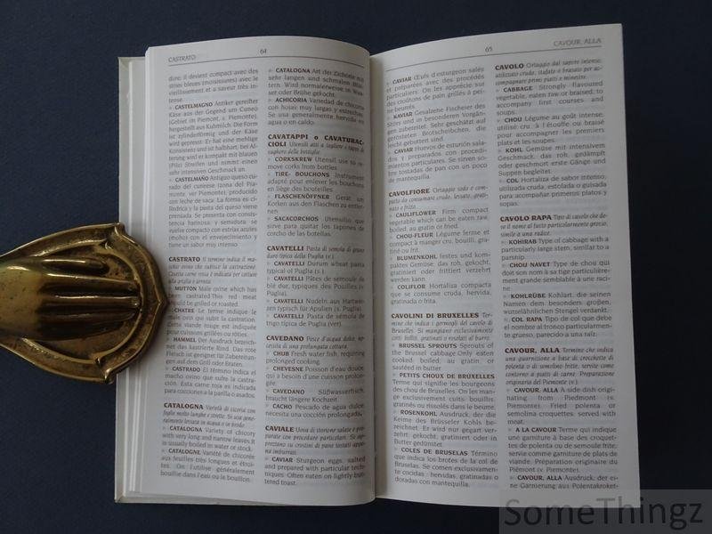 Coll. - Dizionario Enogastronomico Italiano. Italian food-and-wine and wine-making dictionary. Dictionnaire oenologique-gastronomique Italien. Italienisches Weingastronomisches Wörterbuch. Diccionario Enologico-Gastronomico Italiano.