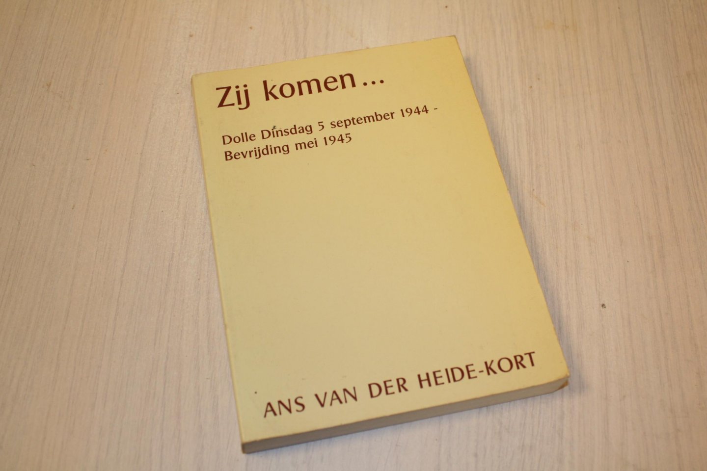 Heide-Kort, A. van der - Zy komen / druk 1