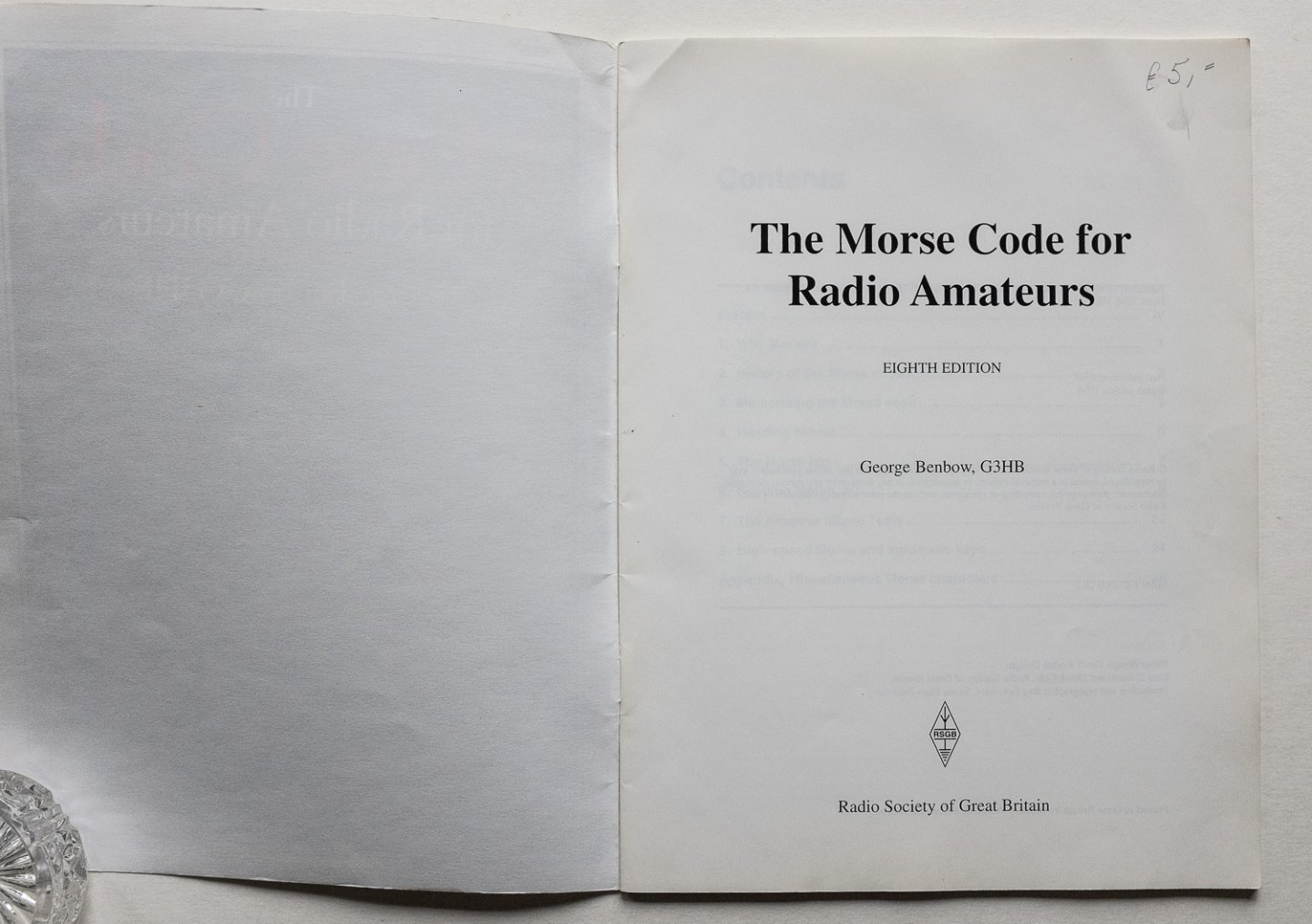 Benbow, George - The Morse Code for Radio Amateurs