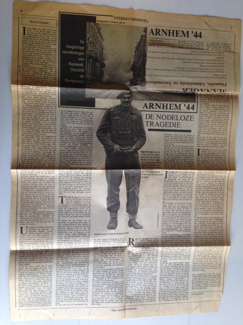 Urquhart,  Brian - Arnhem ’44, De nodeloze tragedie, Artikel