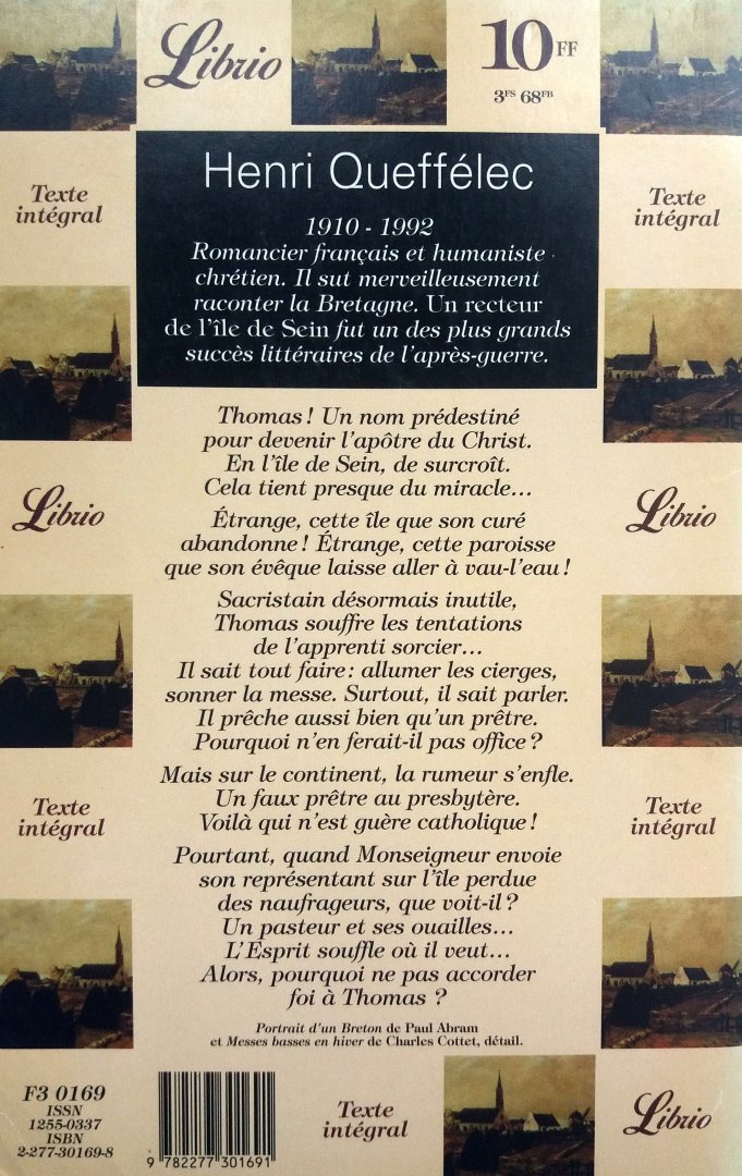Queffélec, Henri - Un recteur de l'île de Sein (FRANSTALIG)