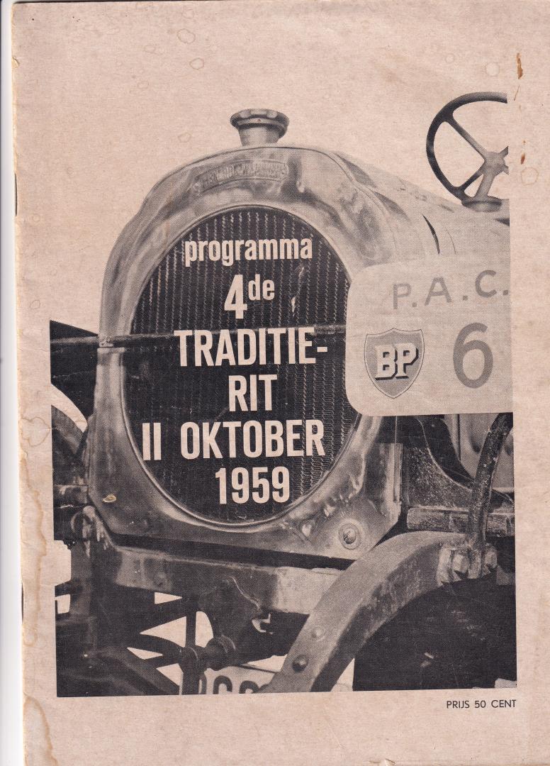 divers - programma 4de traditierit 11 oktober 1959