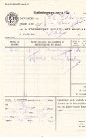 KPM - KPM Ruimbagage recu ss van Waerwijck 1932