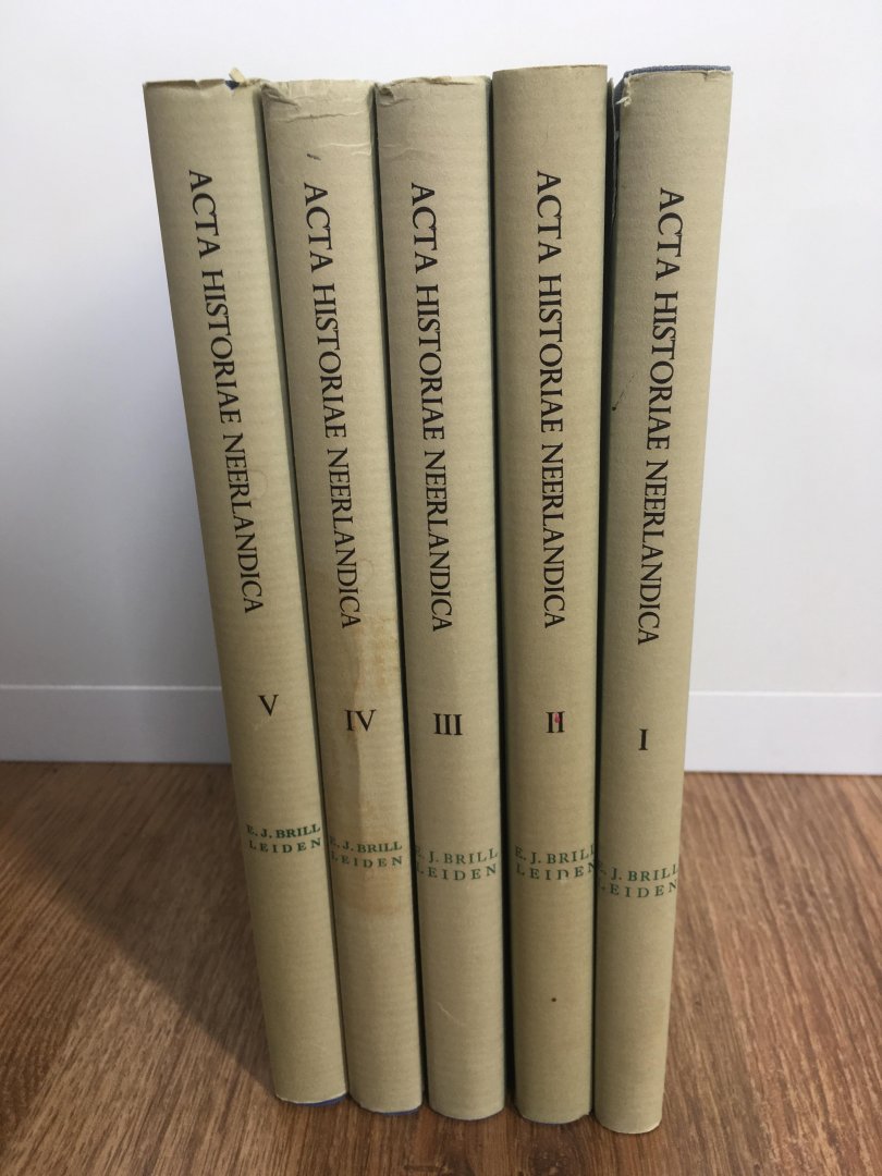 Schulte Nordholt, J.W. Arkel, D. van (Editors) - Acta historiae Neerlandica; Historical studies in the Netherlands: 5 delen: I, II, II, IV en V