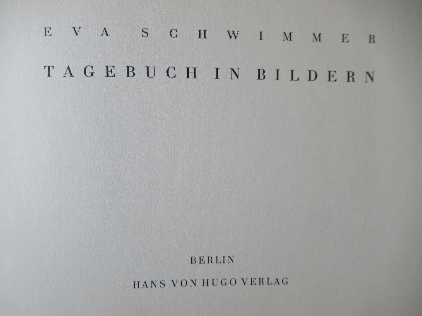 Schwimmer, Eva - Tagebuch in Bildern