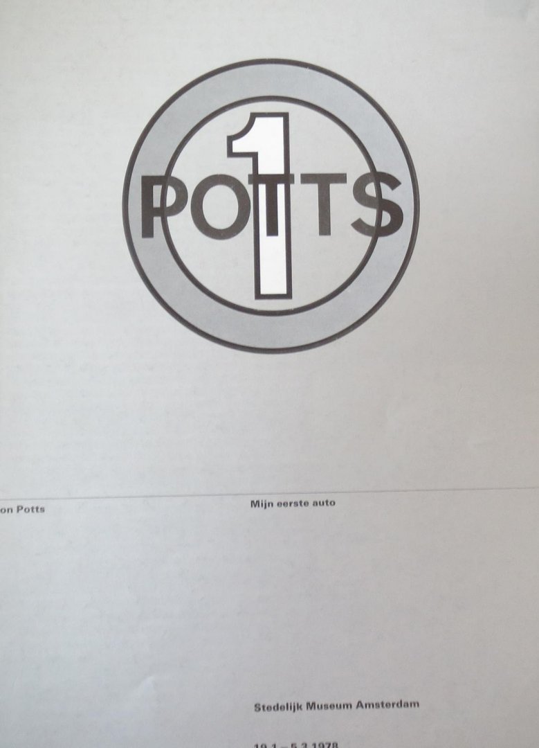 Potts, Don ; W. Crouwel (design) - Don Potts, mijn eerste auto