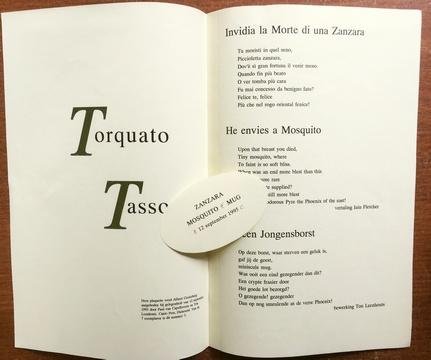 TASSO, Torquato - Zanzara - Mosquito - Mug/ Invidia la Morte di una Zanzara.